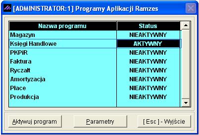 Przed uruchomieniem programu Ramzes-Księgi