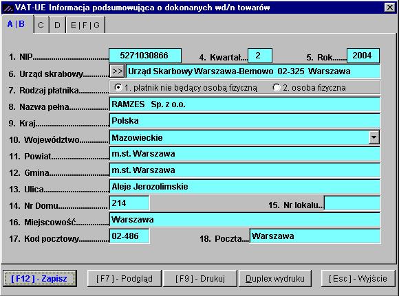 dla VAT-UE.