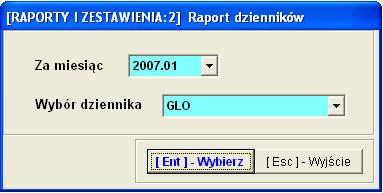 Aplikacja Ramzes Księgi Handlowe podręcznik uŝytkownika 9-41 9.12 Raporty Urzędowe W Menu programu Raporty dostępne są raporty 12. Urzędowe. Rysunek 9-87 Menu Raportów urzędowych.