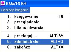 3-12 Aplikacja Ramzes Księgi Handlowe podręcznik uŝytkownika 3.