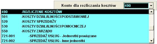 Aplikacja Ramzes Księgi Handlowe podręcznik uŝytkownika 5-17 5.3.1.2 Konto wyniku finansowego W następnej kolejności naleŝy przypisać konta wyniku finansowego. UŜycie przycisku (Błąd!