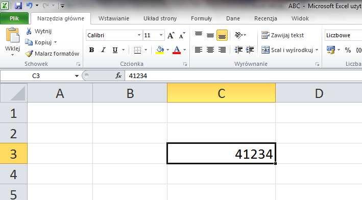 W rzeczywistości data jest dla Excela liczbą, oznaczającą liczbę dni, które upłynęły od 1 stycznia 1900 r.