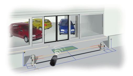 BARIERA ŁAŃCUCHOWA SIŁOWNIK CAT PRZYKŁADOWA INSTALACJA DLA WIELU UŻYTKOWNIKÓW Unikalny, opatentowany produkt CAME zabezpieczania prywatnych miejsc parkingowych.