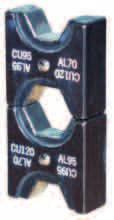 mm końcówki oczkowe Cu DIN 4634 i DIN 46341 M-50-DI 10-50 mm końcówki oczkowe izolowane Cu M50-T 16-95 mm tulejki kablowe ZESTAWY WALIZKOWE MATRYC M50 Zakres Zastosowanie M50-PH-SET 10-150 mm²