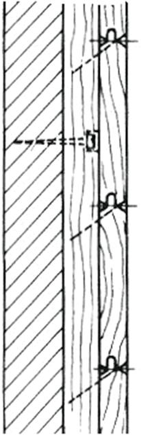 prześwit między łatą a płaszczyzną posadzki wynosi 4 milimetry. B. spoiny w rzędach i szeregach różnią się o 1 milimetr. C.