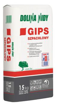 GIPS SZPACHLOWY Spełnia wymagania PN-EN 13279-1:2009 Deklaracja właściwości użytkowych EC nr 03/CPR Atest Higieniczny PZH nr HK/B/1118/03/2012 Świadectwo z zakresu higieny radiacyjnej nr HR/B/63/2009