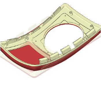 MCM Moldex3D MCM symuluje proces wtryskiwania wieloskładnikowego, w tym tworzenie zaprasek, obtryskiwanie i formowanie wielowtryskowe sekwencyjne.