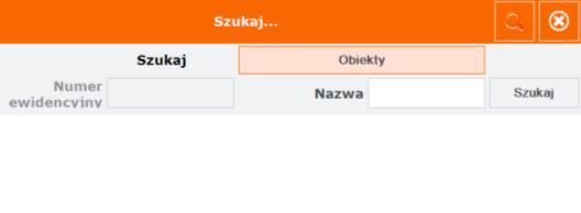 5.3 Opcja Szukaj w pamięci W celu usprawnienia znalezienia obiektu lub urządzenia w pamięci dodano funkcję przeszukiwania pamięci.