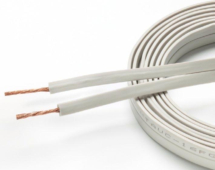 6mm [14AWG] na 1 przewód Wielożyłowe przewody, CCA (Copper Clad Aluminum aluminium pokryte miedzią) Nisko pojemnościowa dielektryczna izolacja Bardzo stabilna, wytłaczana ciśnieniowo, wysoko