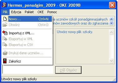 3 Dla każdej zgłaszanej do sesji szkoły należy stworzyć odrębny plik i wpisać do niego dane.