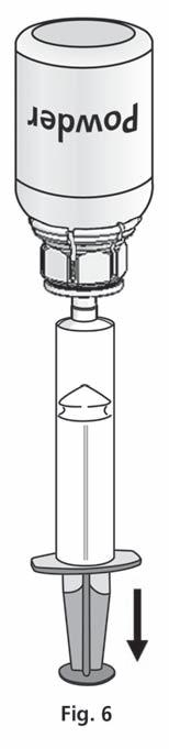 proszek ryc. 5 Instrukcja wykonywania wstrzyknięcia: Jako środek ostrożności należy przed wstrzyknięciem i w czasie wstrzyknięcia zbadać tętno.