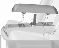 Podłokietnik 3 42. Podłokietnik Adapter podłokietnika można zainstalować na oparciu tylnego środkowego fotela. Do adaptera można przymocować odłączany podłokietnik.