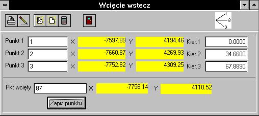 Uwaga: Przy nazwaniu punktów lewy/prawy założono, że obserwator stoi na bazie wcięcia, skierowany twarzą do wcinanego punktu. 5.3.