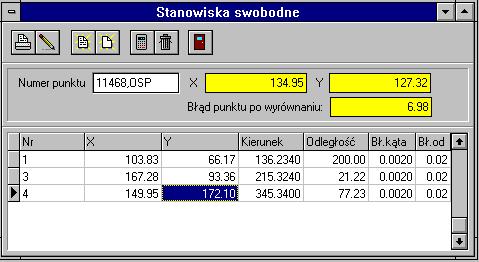 Instrukcja obsługi programu WinKalk 52 W polu Numer Punktu wpisujemy numer stanowiska, z którego wykonywane były pomiary.