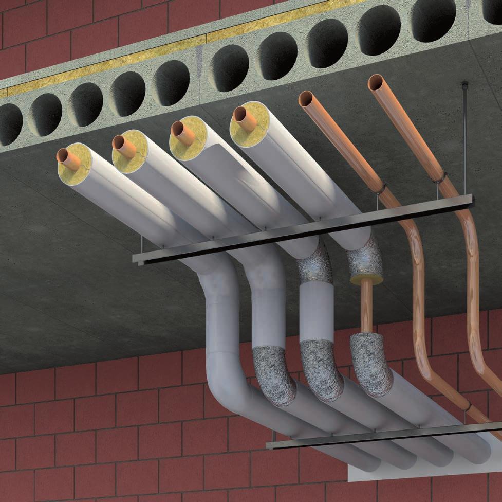 .. Izolacja instalacji grzewczych i sanitarnych otulinami TERMOROCK 5 6 Przewód