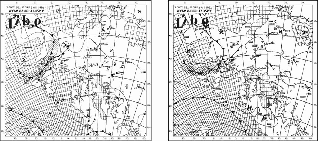 10. Synoptic charts for 6.07 