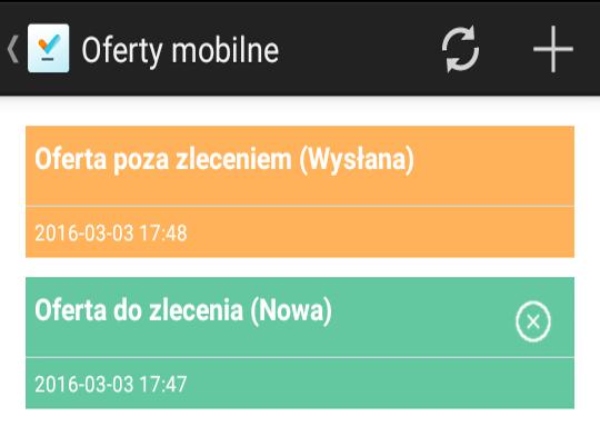 informowanie koordynatora oraz serwisanta o jego stanie a także przewidywanym terminie realizacji. Po jego realizacji automatyczne przyjęcie nowych części na stan magazynu mobilnego serwisanta.