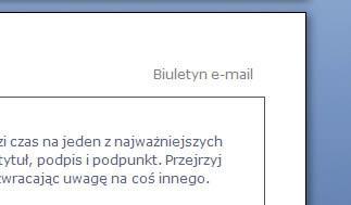 Tak więc będziemy osobno edytować Nagłówek pierwszej strony, Nagłówek strony parzystej i Nagłówek strony nieparzystej.