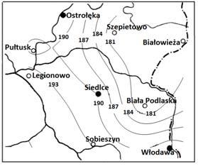 Ostrołęka) daty końca tego okresu wykazują tendencję do jego późniejszego zakończenia. Istotnie dodatni trend we wszystkich stacjach (wyj. Biała Podlaska) wystąpił dla liczby dni okresu gospodarczego.