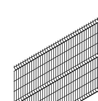 OGRODZENIOWY TYP PPS-60 * długość panelu = 2500 mm przekrój słupka 60 x 40 x 1,50 mm drut pionowy ø3,8 mm, drut poziomy