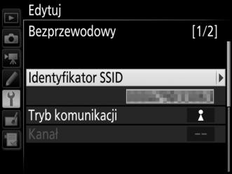 Bezprzewodowy Pozwala na zmianę następujących ustawień sieci bezprzewodowej: Identyfikator SSID (wymagane): wpisz nazwę (identyfikator SSID) sieci, w której znajduje się komputer-host lub serwer FTP.