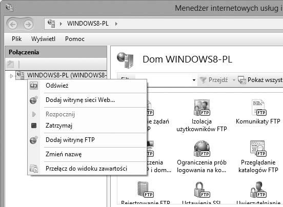 8 Otwórz menedżera IIS. Kliknij dwukrotnie Menedżer internetowych usług informacyjnych (IIS).