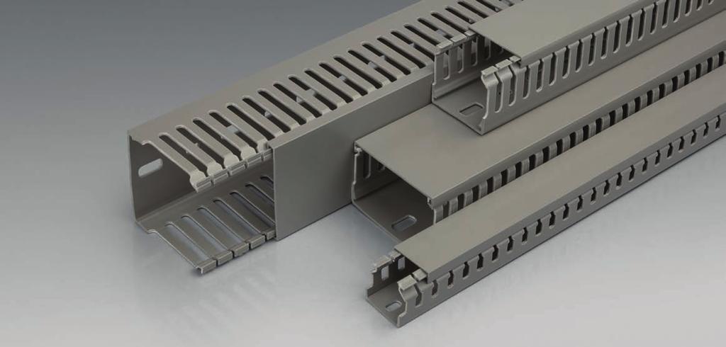 Listwy i kanały perforowane KP Rury przyłączeniowe RP KP RP Listwy i kanały perforowane (grzebieniowe/ szczelinowe) typu KP przeznaczone są do prowadzenia instalacji elektrycznych w szafach