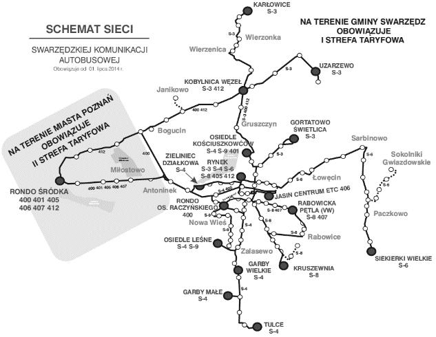 ul. Strzelecka 2, Swarzędz sekretariat@zgk.swarzedz.pl www.zgk.swarzedz.pl SWARZEDZKIEJ KOMUNIKACJI AUTOBUSOWEJ Obowiązuje na okres 1. 1..2 Zmiany obowiązują od.