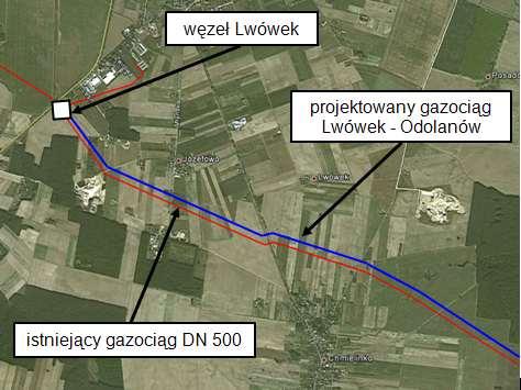 Wstępnie rozpoznane główne przeszkody zlokalizowane na trasie planowanego gazociągu Lwówek Odolanów: l.p. Nazwa przeszkody Jednostka LWÓWEK-ODOLANÓW 1 Autostrady [szt.] 1 2 Drogi Krajowe [szt.