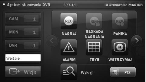 korzystanie z menu Sterowanie urządzeniem DVR W zależności od modelu, urządzenie DVR może być wyposażone w różne funkcje.