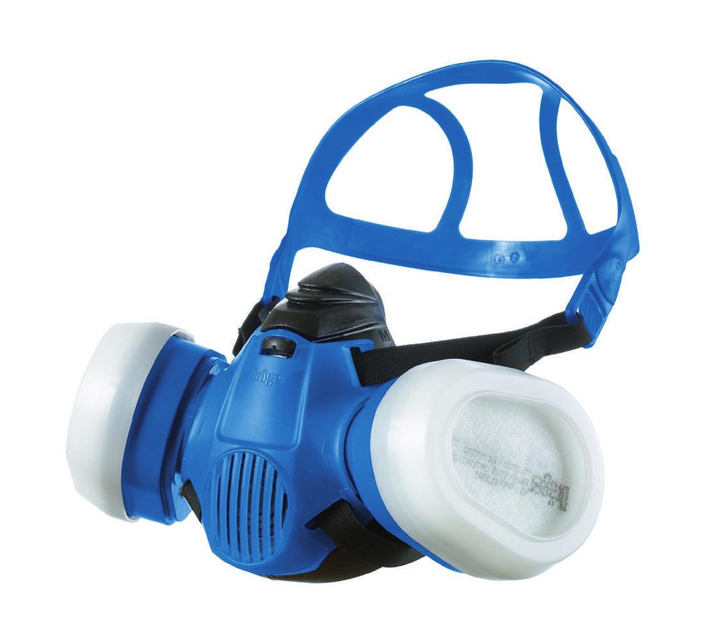 Dräger X-plore 3500 Półmaska Dräger FlexiFit head harness Innovative, pliable material Ergonomic design Easy donning and doing Excellent it, remains in position on every head without trapping any