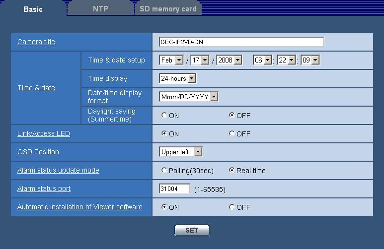 18 Kamera CamPlus 2 IP Instrukcja obsługi Strona ustawień podstawowych Użyj strony Basic settings (Ustawienia podstawowe), aby skonfigurować następujące zakładki: Zakładka Basic (Podstawowe) Zakładka