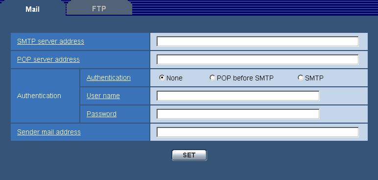 53 Strona Server setup (Konfiguracja serwera) Użyj strony Server setup (konfiguracja serwera), aby skonfigurować następujące zakładki: Zakładka Mail (Poczta) Zakładka FTP (patrz Zakładka FTP na