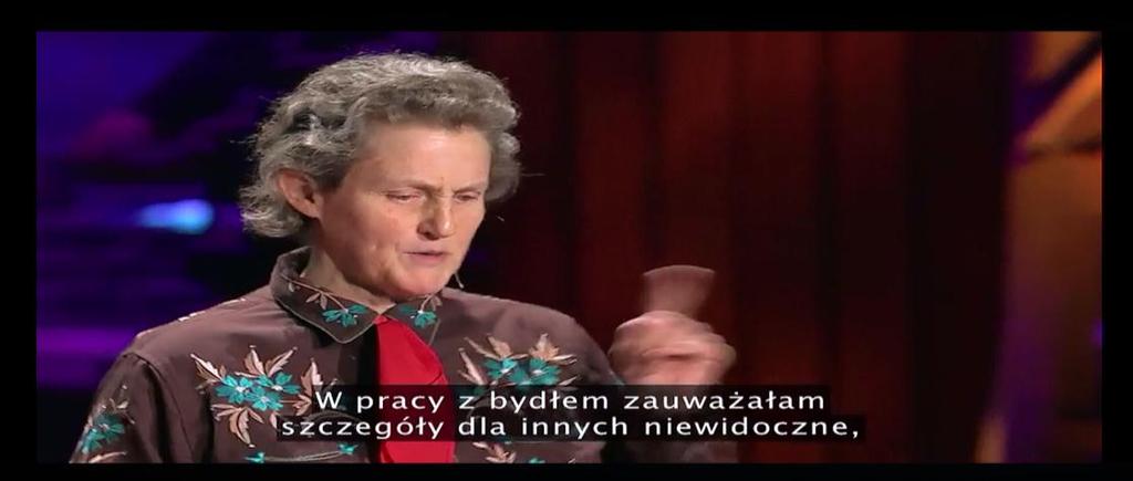 Profesor Temple Grandin, jako wysokofunkcjonującą osoba z autyzmem, jest zaangażowana w popularyzację wiedzy o tym zaburzeniu. ur. 1947 r.