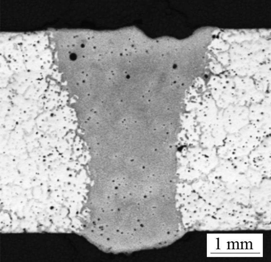 Fig. 14. The microstructure of the joint Rys. 14. Mikrostruktura spoiny Fig. 11. The macrostructure of joint welded by 522 method Rys.