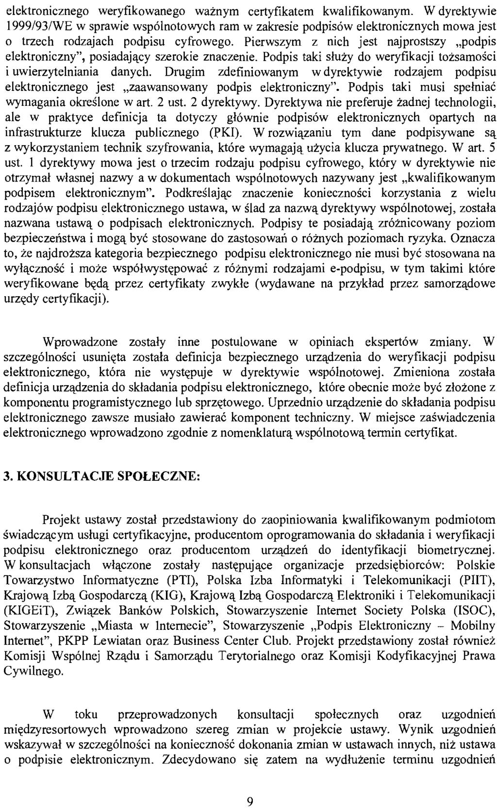 elektronicznego weryfikowanego ważnym certyfikatem kwalifikowanym.