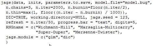 JAGS JAGS via R: R2jags R jako frontend dla