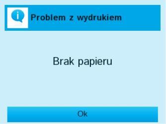 Jest to możliwe jedynie dla osoby upoważnionej, która zna hasło serwisowe, wymagane przez menu Serwis. Próba wykonania transakcji na niezainicjalizowanym terminalu zakończy się niepowodzeniem: 2.4.