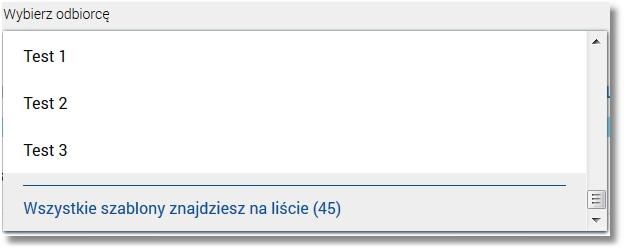 Rozdział 5 Przeglądanie przelewów Dodatkowo użytkownik ma możliwość utworzenia nowego szablonu przelewu poprzez wybór przycisku [NOWY SZABLON] oraz przejścia na formatkę prezentującą listę szablonów