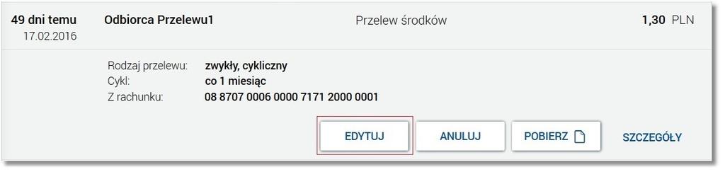 Rozdział 12 Modyfikacja zlecenia stałego zwykłego Rozdział 12.