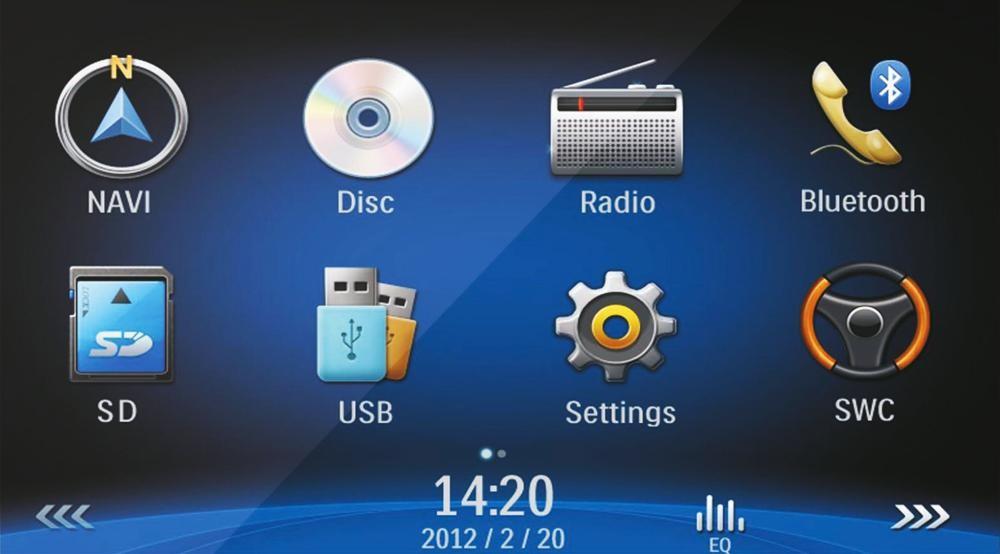 Rys 1 Rys 2 Obsługa radia. Dotknij ikonę 'Radio', zostanie wyświetlone menu odbiornika radiowego (rys 2).