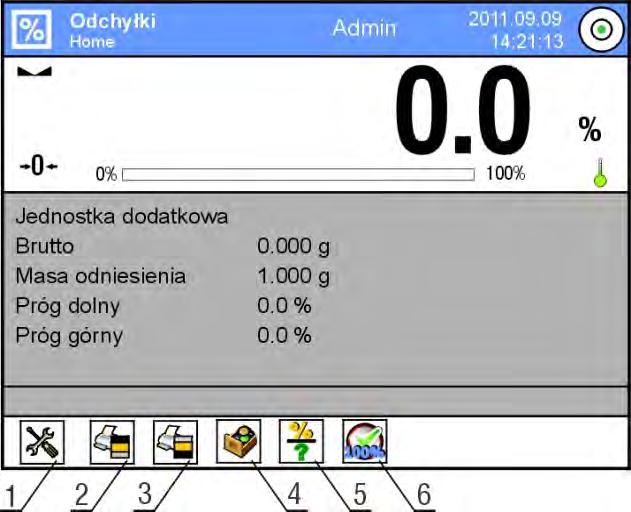 19. ODCHYŁKI WZGLĘDEM MASY WZORCA < Odchyłki> jest procedurą w wyniku której następuje porównanie ważonego ładunku z masą odniesienia. Operacja ta jest wyrażona w [%].