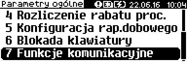 Interfejs PC Wybór portu komunikacyjnego, za pomocą którego drukarka będzie połączona z komputerem (TCP/IP, USB, COM) umożliwia pozycja Interfejs PC.