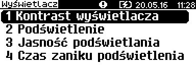 Następnie, używając klawiszy i, odpowiednie ustawienie Nie drukuj lub Drukuj i zatwierdzić klawiszem.