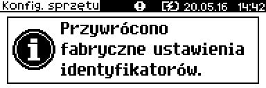 Po zatwierdzeniu wyświetlane jest pytanie Odpowiedź negatywna