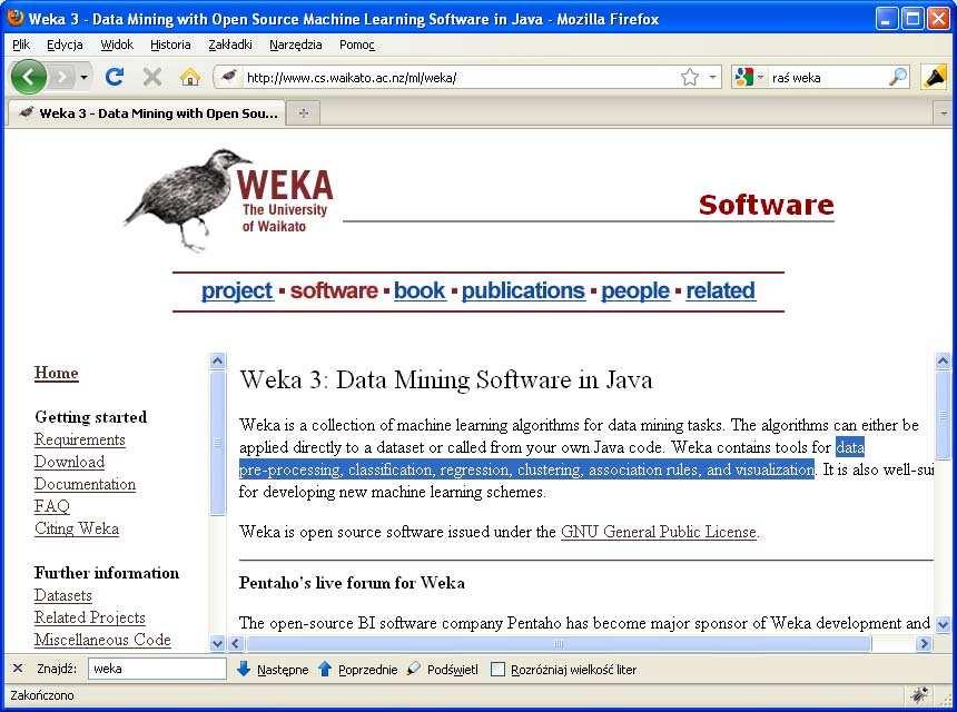 nz/ ml/weka/ Stable GUI version