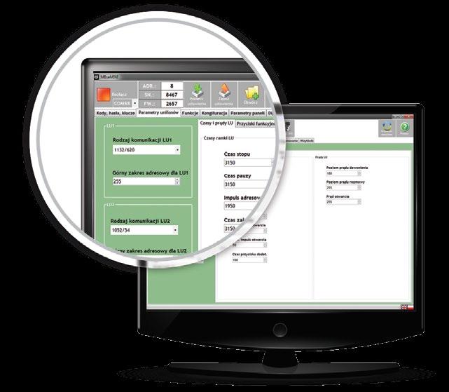 ZARZĄDZANIE SYSTEMEM 11 MBseMINI - program do zarządzania systemem Matibus SE z poziomu komputera PC Aplikacja ta