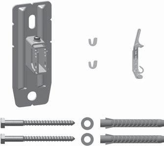 Mocowanie na ścianie Montaż z wykorzystaniem konsoli ściennej z regulacją głębokości 1.