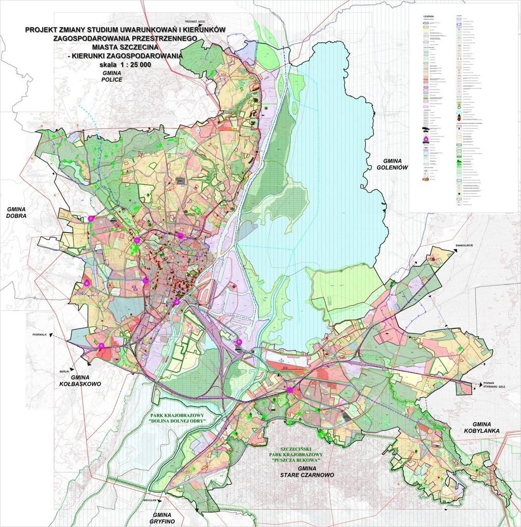 SZCZECIN KIERUNKI ZAGOSPODAROWANIA PRZESTRZENNEGO MIASTA