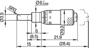 (SR4) 34 90,90 148-342 0-6,5 mm 9,5 mm Gładka Sferyczna (SR4)